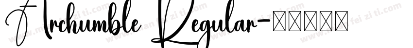 Archumble Regular字体转换